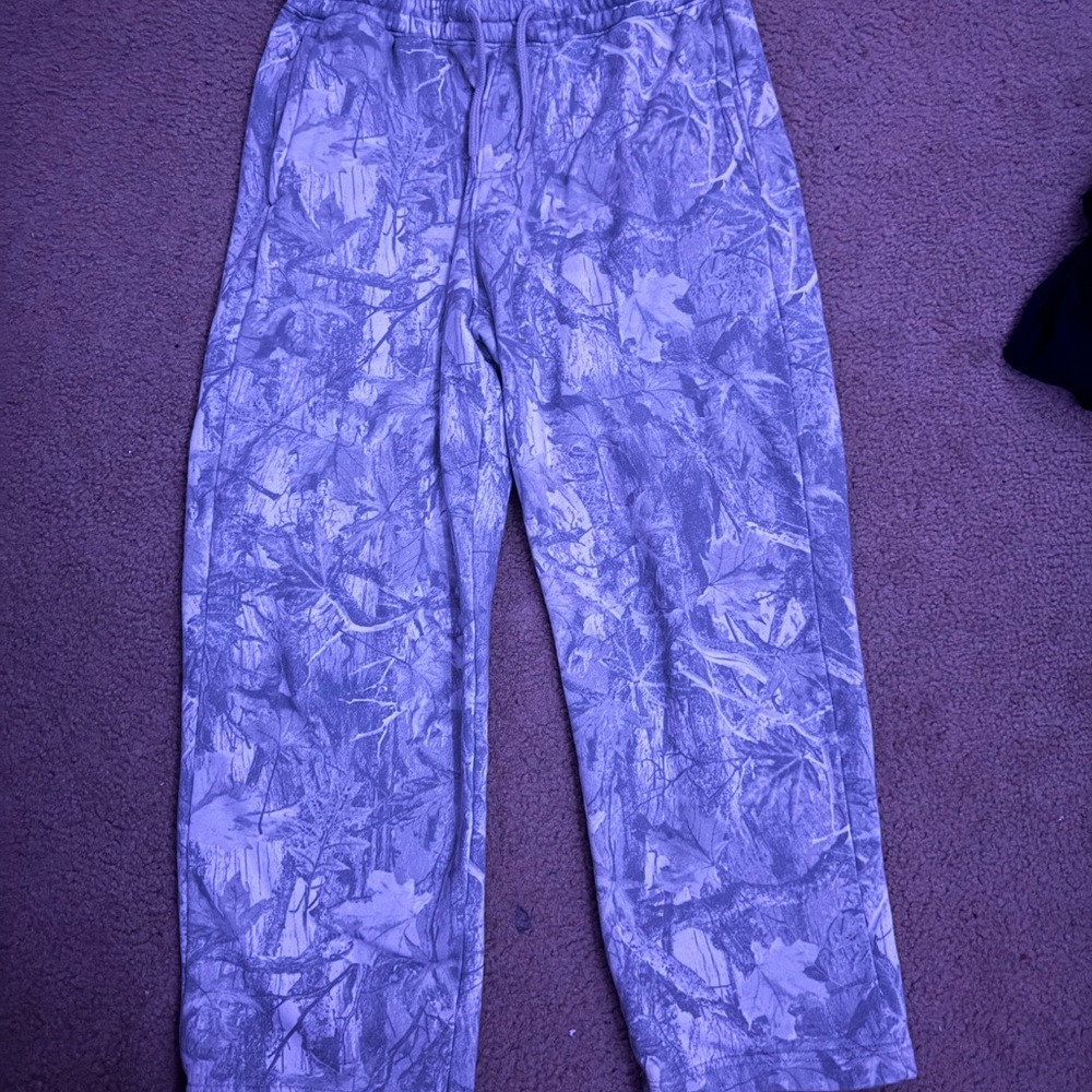 Hollister Men's Gray cream Camouflage Joggers sweatpants